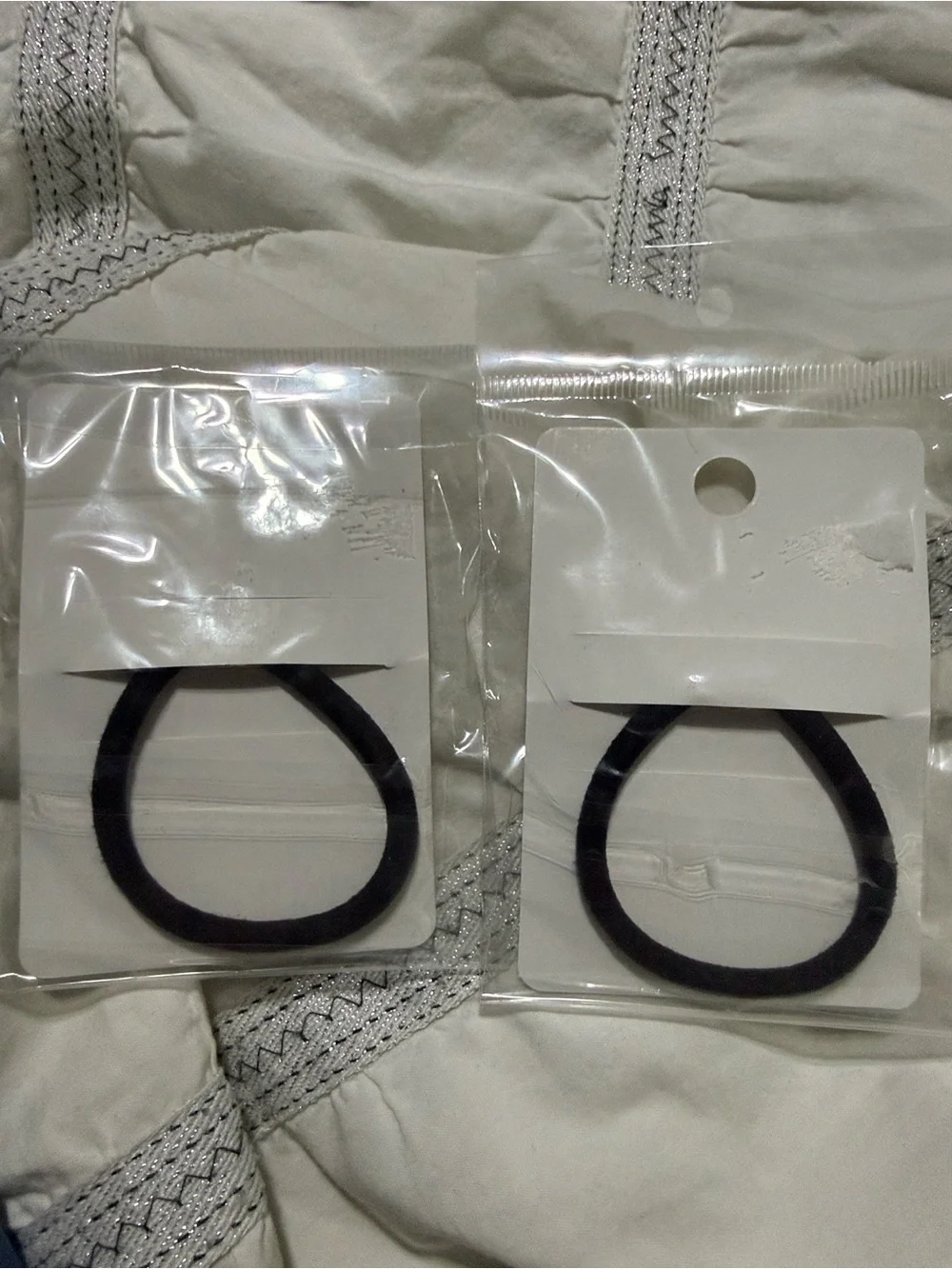Metal Leaf Hair Ties — Silver and Gold Tones